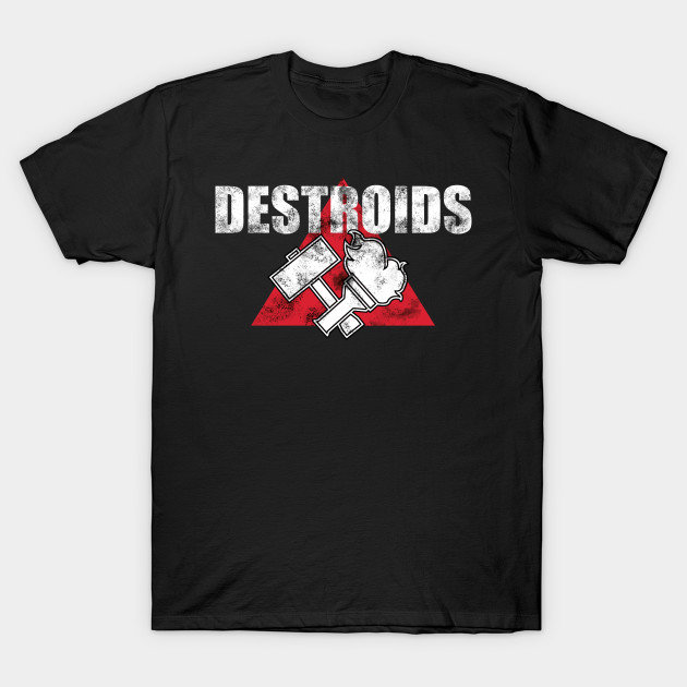 2 Sided Destroid Tee T-Shirt (Dark Shirts) by ExoDigital